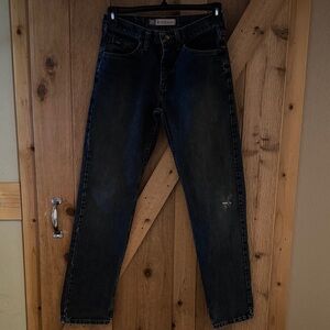 Lee Men's Dark Blue Straight Jeans